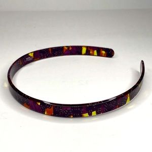 France Luxe 1/2” Headband in geometric Purple